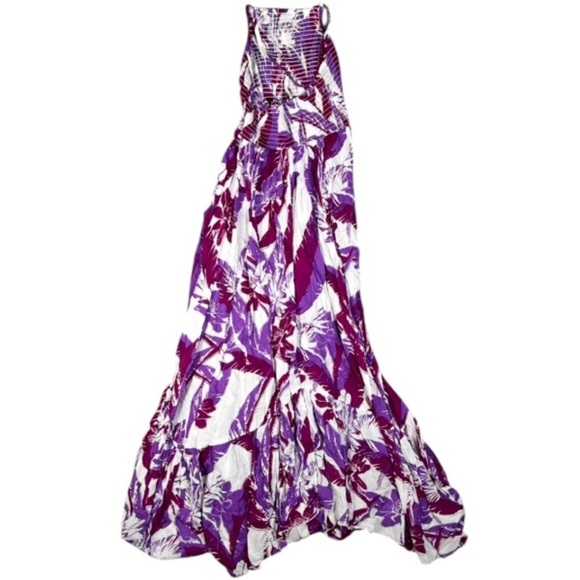 Free People Dress Womens XS Intimately FP Heat Wave Floral Strappy Tropical Maxi - Picture 4 of 10